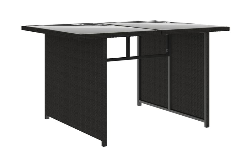 Loungegrupp Utomhus för trädgården m. dynor 10 delar konstrotting sv - Svart - Utemöbler - Loungemöbler