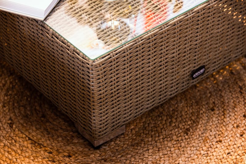 Marcus Loungegrupp - Brun / Svarta dynor - Utemöbler - Utegrupp - Loungegrupp