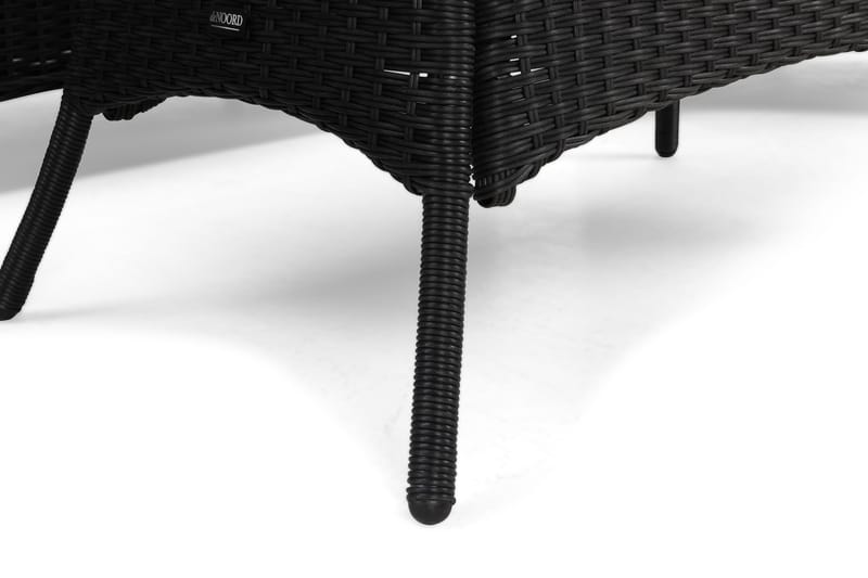 Marcus Soffgrupp 2-sits Ink. Fåtöljer - Svart / Gråa dynor - Utemöbler - Utegrupp - Loungegrupp