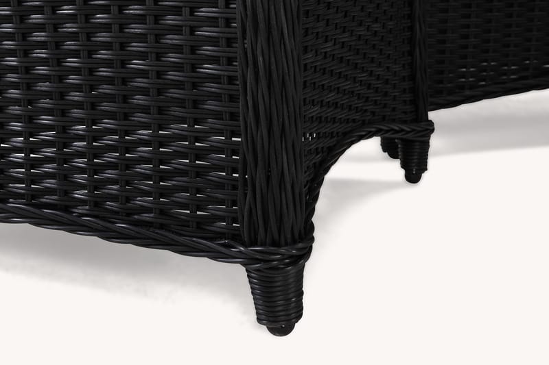 Marcus Soffgrupp 2-sits Ink. Fåtöljer - Svart / Gråa dynor - Utemöbler - Utegrupp - Loungegrupp