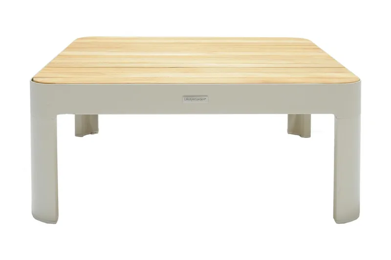 Portals Cafébord och Loungebord 72 cm Teak Trä - Vit - Utemöbler - Loungemöbler