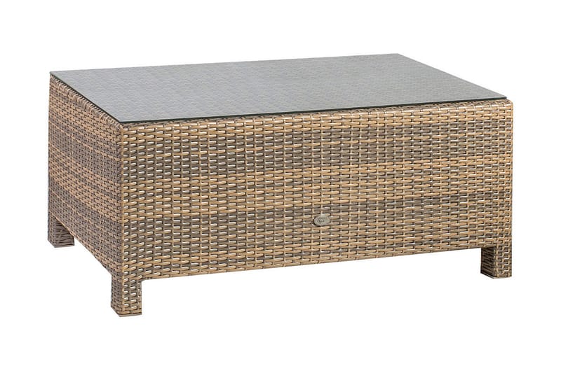 SEVILLA Soffbord 71x71xH30 cm cappuccino - Soffbord utomhus & loungebord - Sidobord utomhus - Loungemöbler