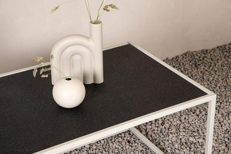 Siaton Soffbord Utomhus och Utebord 110 cm Stål - Grå - Utemöbler - Loungemöbler