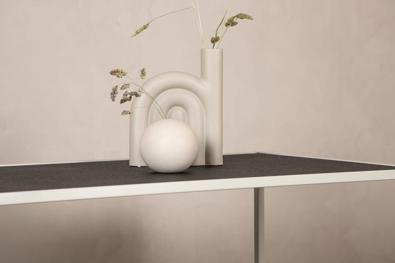 Siaton Soffbord Utomhus och Utebord 110 cm Stål - Grå - Utemöbler - Loungemöbler