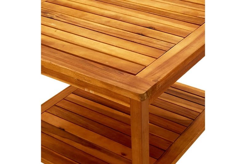 Soffbord 60x60x45 cm massivt akaciaträ - Brun - Utemöbler - Loungemöbler