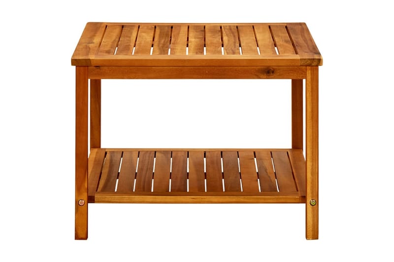 Soffbord 60x60x45 cm massivt akaciaträ - Brun - Utemöbler - Loungemöbler