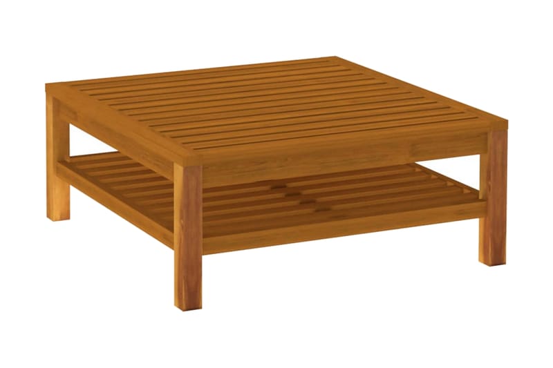 Soffbord 65x65x35 cm massivt akaciaträ - Brun - Soffbord utomhus & loungebord - Sidobord utomhus - Loungemöbler