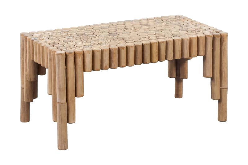 Soffbord bambu - Brun - Soffbord utomhus & loungebord - Sidobord utomhus - Loungemöbler