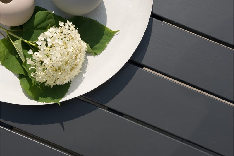 STOLTÖ Matbord och Soffbord Utomhus 120 cm Furu Trä - Svart - Utemöbler - Loungemöbler