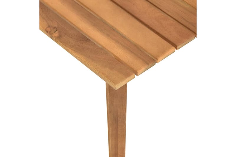Trädgårdsbord 60x60x36 cm massivt akaciaträ - Vit - Soffbord utomhus & loungebord - Sidobord utomhus - Loungemöbler