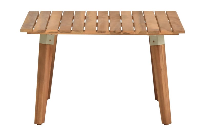 Trädgårdsbord 60x60x36 cm massivt akaciaträ - Vit - Utemöbler - Loungemöbler