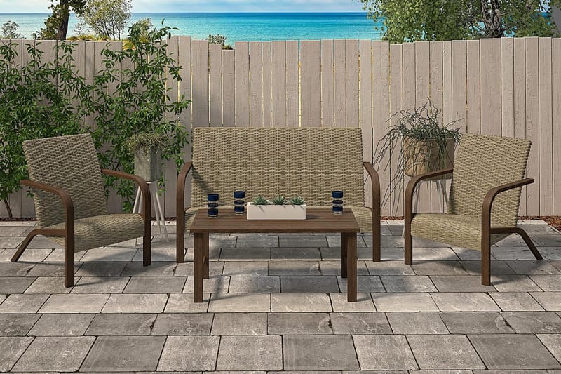 Utefåtölj Grå - Dorel Home - Utemöbler - Loungemöbler