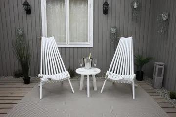 Wellner Utefåtölj - Vit - Utemöbler - Loungemöbler