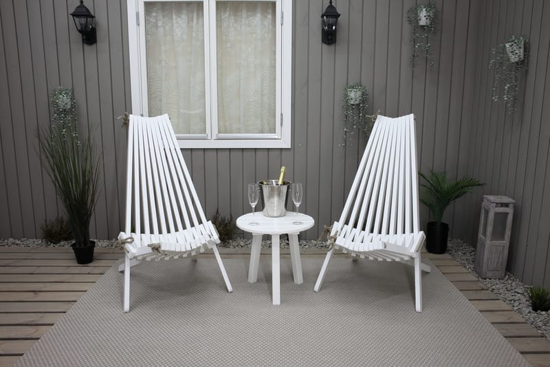 Wellner Utefåtölj - Vit - Utemöbler - Loungemöbler