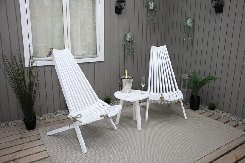 Wellner Utefåtölj - Vit - Utemöbler - Loungemöbler