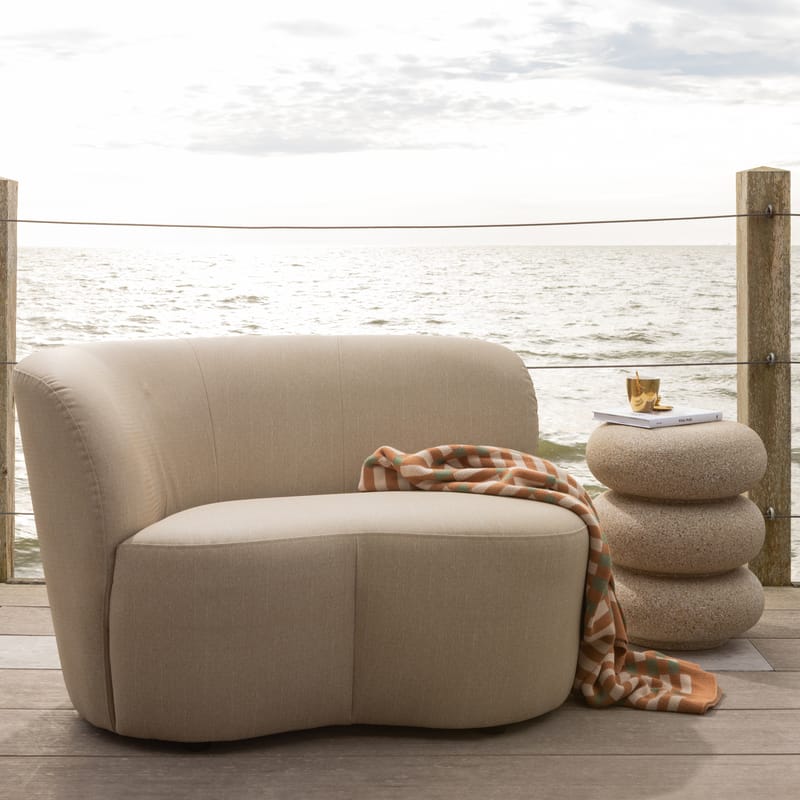 2-sits Soffa Stone Utomhus Vänster - Sand - Utemöbler - Övrigt utemöbler - Modulsoffa utomhus - Vänstermodul utesoffa