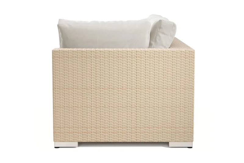 Bahamas Högermodul utomhus 140 cm - Beige - Utemöbler - Övrigt utemöbler - Modulsoffa utomhus - Vänstermodul utesoffa