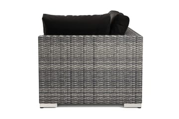 Bahamas Högermodul utomhus 140 cm i konstrotting - Grå - Utemöbler - Övrigt utemöbler - Modulsoffa utomhus - Vänstermodul utesoffa