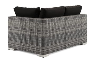 Bahamas Högermodul utomhus 140 cm i konstrotting - Grå - Utemöbler - Övrigt utemöbler - Modulsoffa utomhus - Vänstermodul utesoffa