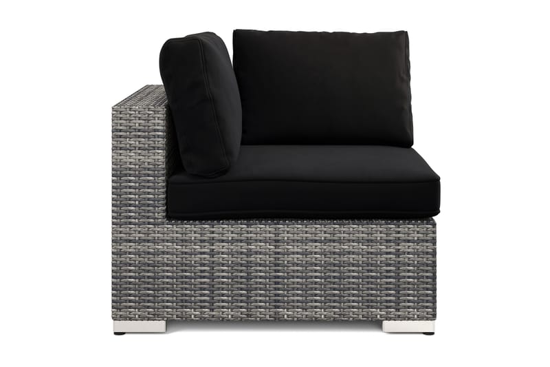 Bahamas Hörnmodul utomhus i konstrotting - Grå - Utemöbler - Övrigt utemöbler - Modulsoffa utomhus - Hörnmodul utesoffa