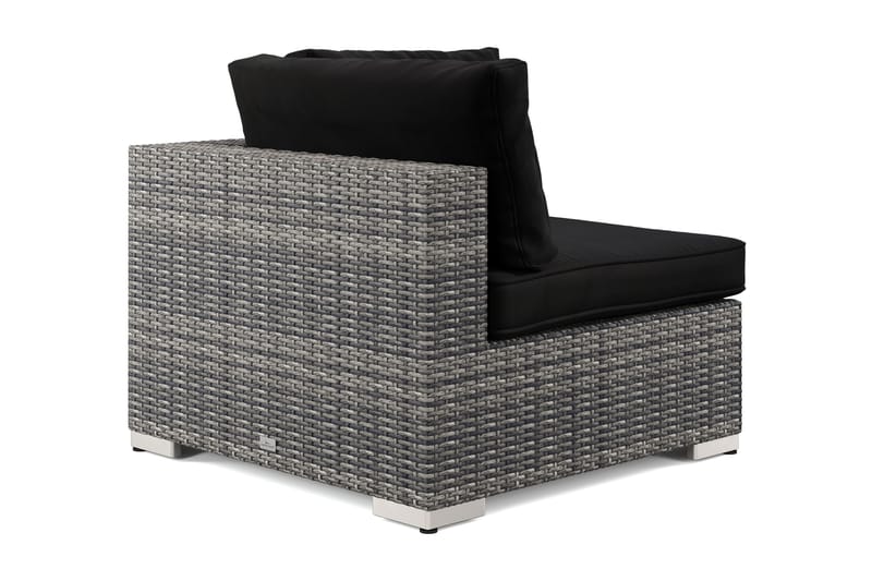 Bahamas Hörnmodul utomhus i konstrotting - Grå - Utemöbler - Övrigt utemöbler - Modulsoffa utomhus - Hörnmodul utesoffa