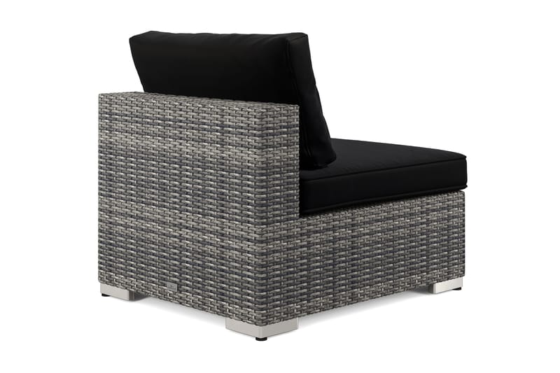 Bahamas Mittmodul utomhus i konstrotting - Grå - Utemöbler - Övrigt utemöbler - Modulsoffa utomhus - Mittmodul utesoffa