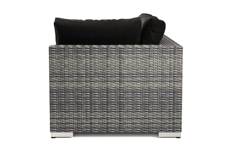 Bahamas Vänstermodul utomhus 140 cm i konstrotting - Grå - Utemöbler - Övrigt utemöbler - Modulsoffa utomhus - Vänstermodul utesoffa