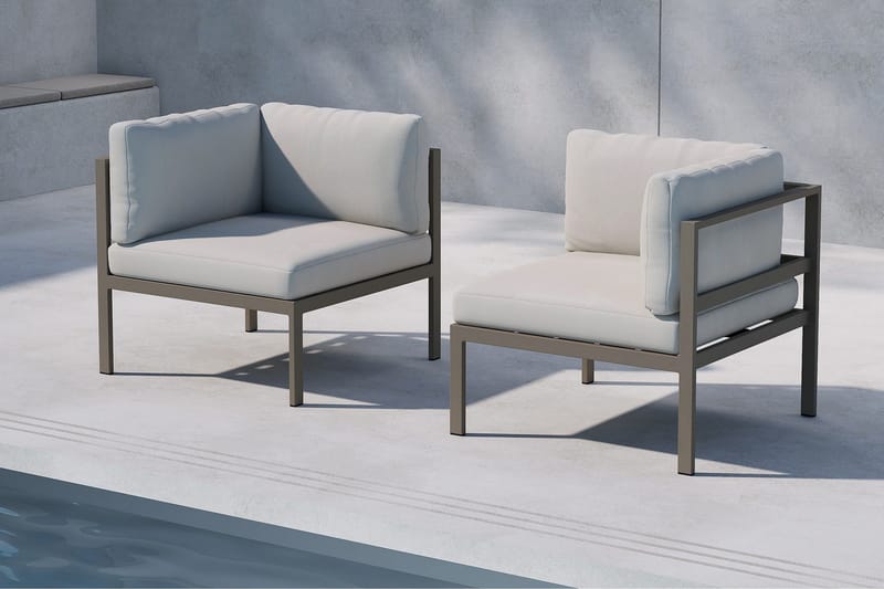 Copacabana Hörnmodul Utomhus - Beige - Utemöbler - Övrigt utemöbler - Modulsoffa utomhus - Hörnmodul utesoffa