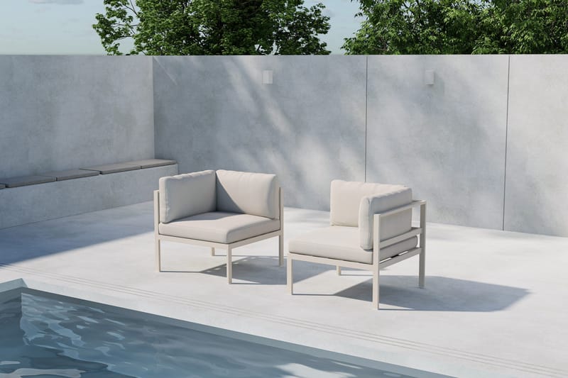Copacabana Hörnmodul Utomhus - Beige - Utemöbler - Övrigt utemöbler - Modulsoffa utomhus - Hörnmodul utesoffa