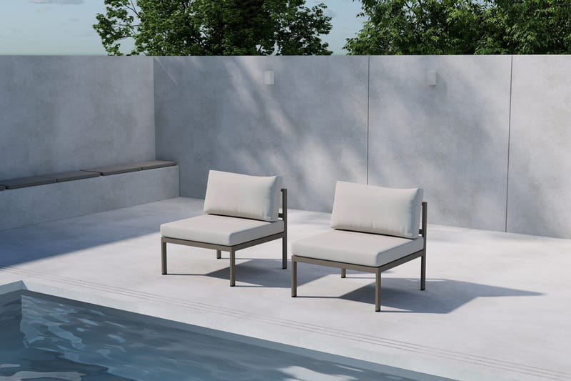 Copacabana Mittmodul Utomhus - Beige - Utemöbler - Övrigt utemöbler - Modulsoffa utomhus - Mittmodul utesoffa