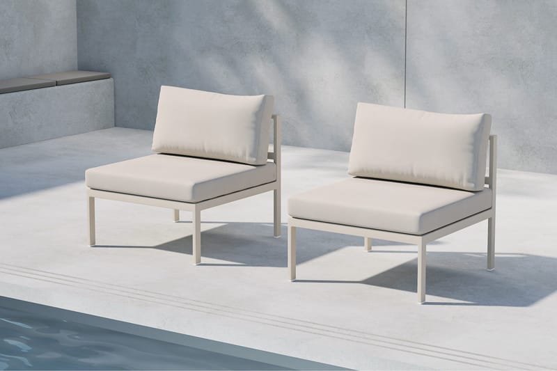 Copacabana Mittmodul Utomhus - Beige - Utemöbler - Övrigt utemöbler - Modulsoffa utomhus - Mittmodul utesoffa