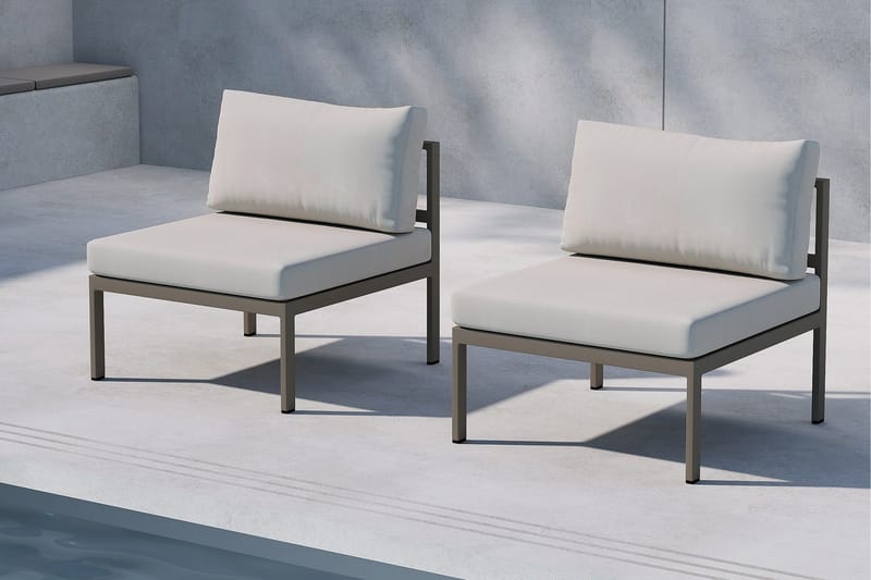 Copacabana Mittmodul Utomhus - Beige - Utemöbler - Övrigt utemöbler - Modulsoffa utomhus - Mittmodul utesoffa