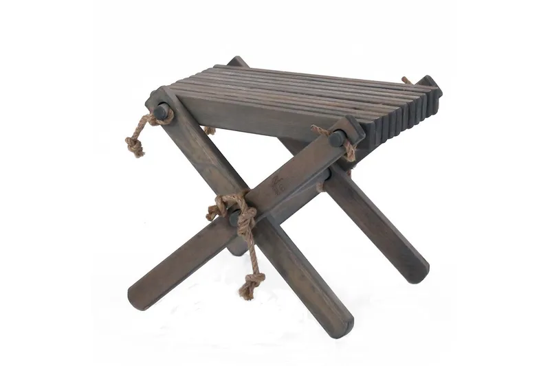 Fotpall EcoFurn Lilli Furu Oljad Grå - Furu Oljad Grå - Utemöbler - Övrigt utemöbler - Modulsoffa utomhus - Fotpall & pall utomhus