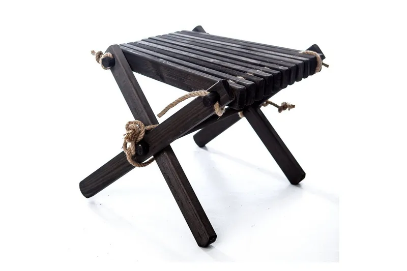 Fotpall EcoFurn Lilli Furu Oljad Svart - Furu Oljad Svart - Utemöbler - Övrigt utemöbler - Modulsoffa utomhus - Fotpall & pall utomhus