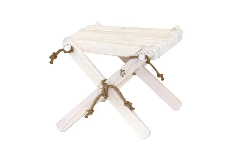 Fotpall Hillerstorp Lilli Furu laserad vit - Furu laserad vit - Utemöbler - Övrigt utemöbler - Modulsoffa utomhus - Fotpall & pall utomhus