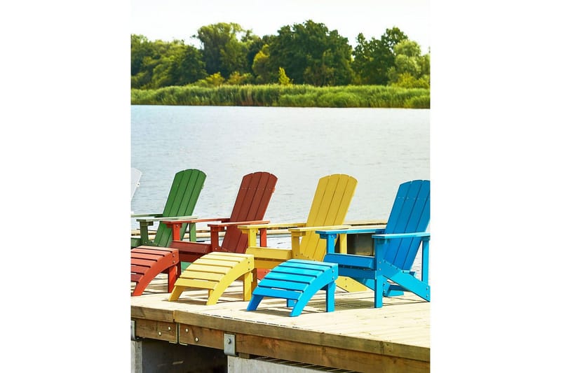 Fotstöd Adirondack Grön - Grön - Utemöbler - Övrigt utemöbler - Modulsoffa utomhus - Fotpall & pall utomhus