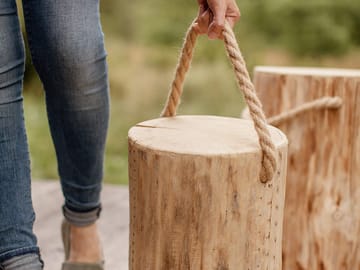 Hillerstorp EcoFurn Stubbe Pölkky 60 cm Ø25-35 cm - Natur - Utemöbler - Övrigt utemöbler - Modulsoffa utomhus - Fotpall & pall utomhus