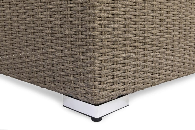 Marcus Hörnmodul utomhus med Dyna i konstrotting - Grå / Grå dynor - Utemöbler - Övrigt utemöbler - Modulsoffa utomhus - Hörnmodul utesoffa