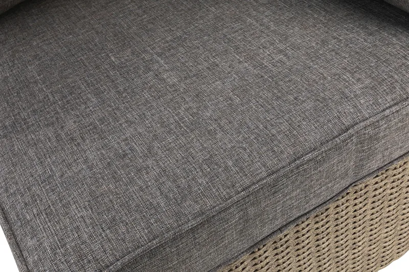 Marcus Hörnmodul utomhus med Dyna i konstrotting - Grå / Grå dynor - Utemöbler - Övrigt utemöbler - Modulsoffa utomhus - Hörnmodul utesoffa