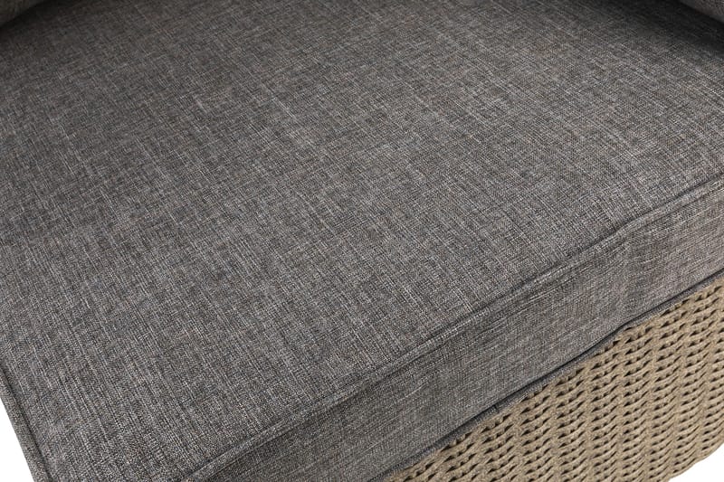 Marcus Hörnmodul utomhus med Dyna i konstrotting - Grå / Grå dynor - Utemöbler - Övrigt utemöbler - Modulsoffa utomhus - Hörnmodul utesoffa