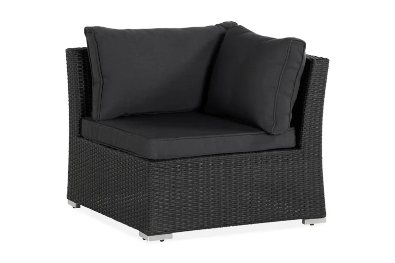 Wisconsin Premium Hörnmodul utomhus i konstrotting, Svart