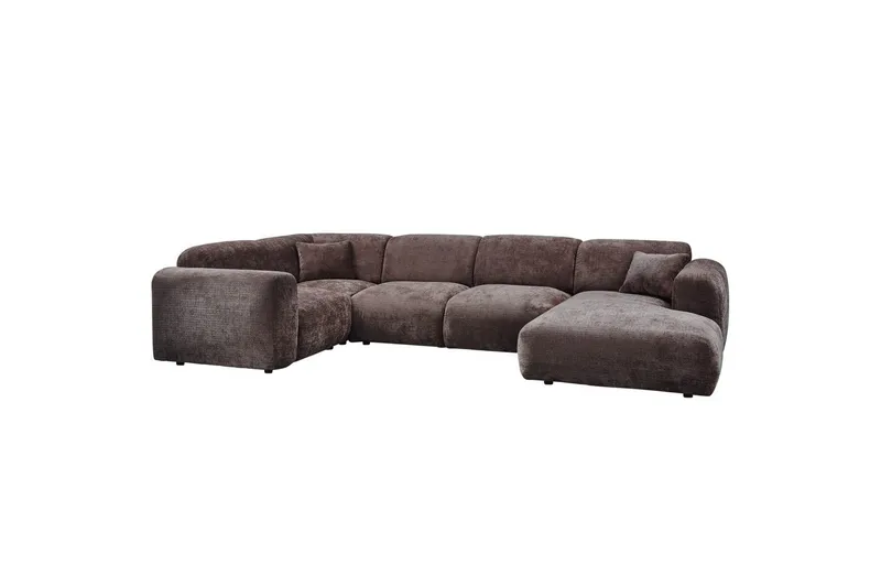 Hörnsoffa Cloud, Varm Brun, Vänster