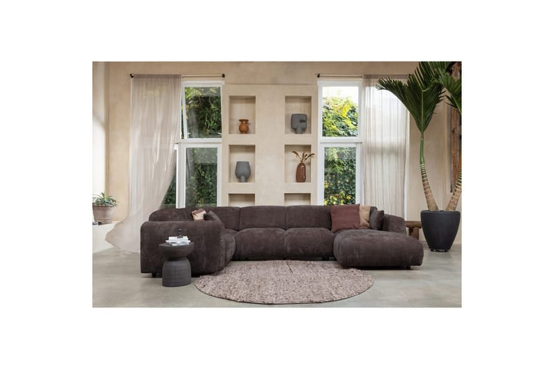 Hörnsoffa Cloud - Varm Brun, Vänster - Möbler - Vardagsrum - Soffor - Hörnsoffor