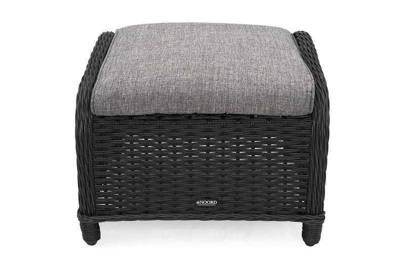 Marcus Fotpall till Öronlappsfåtölj Utomhus - Svart - Utemöbler - Övrigt utemöbler - Modulsoffa utomhus - Fotpall & pall utomhus