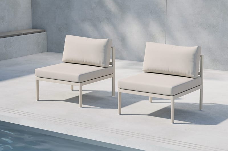 Mittmodul Copacabana 70 cm Utomhus - Beige - Utemöbler - Övrigt utemöbler - Modulsoffa utomhus - Mittmodul utesoffa