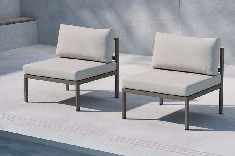 Mittmodul Copacabana 70 cm Utomhus - Brun - Utemöbler - Övrigt utemöbler - Modulsoffa utomhus - Mittmodul utesoffa