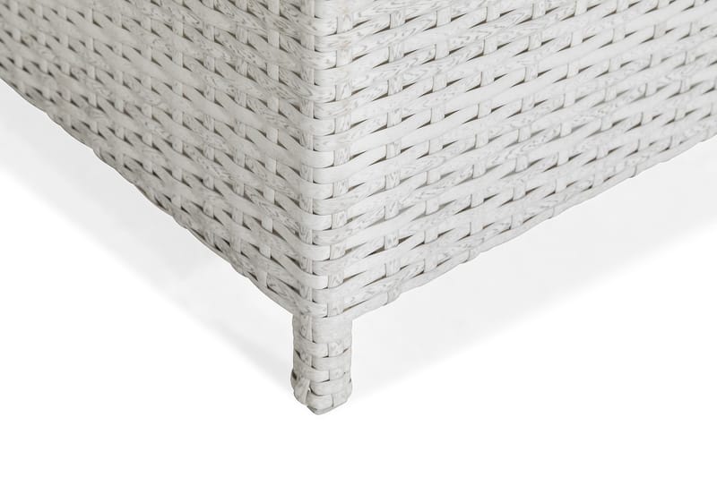 James Mittmodul utomhus i konstrotting - Vit / Ljusgrå dynor - Utemöbler - Övrigt utemöbler - Modulsoffa utomhus - Mittmodul utesoffa