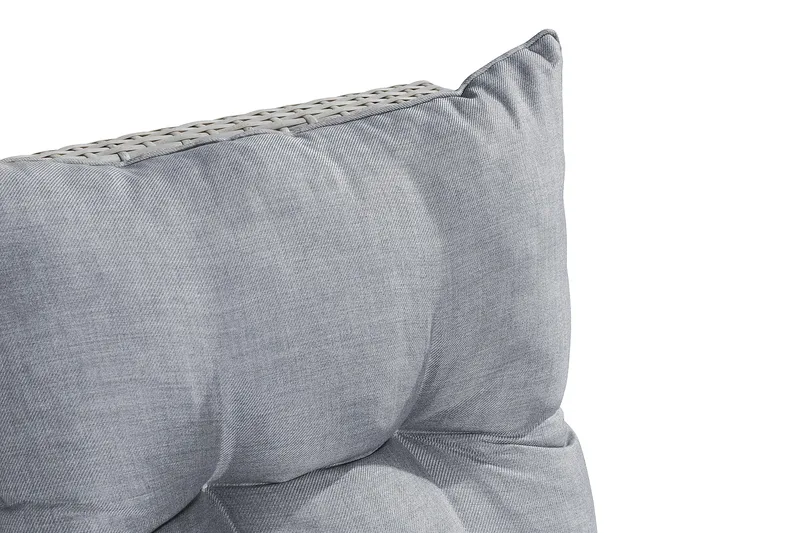 James Mittmodul utomhus i konstrotting - Vit / Ljusgrå dynor - Utemöbler - Övrigt utemöbler - Modulsoffa utomhus - Mittmodul utesoffa