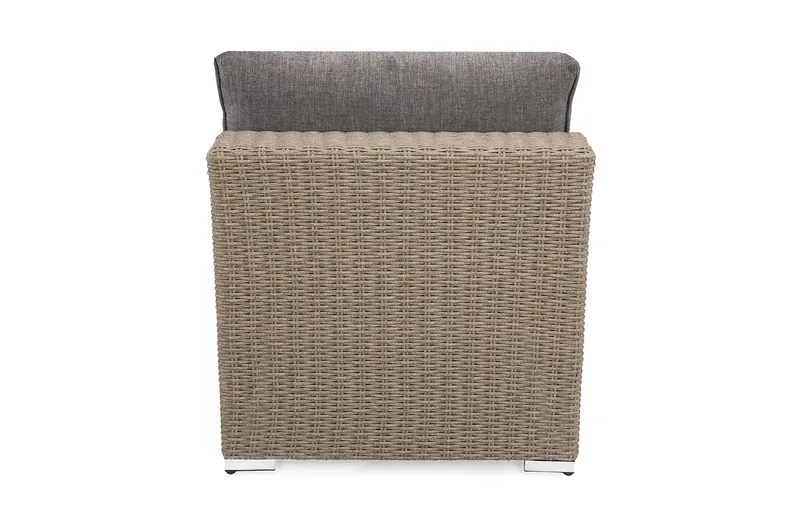 Marcus Mittmodul utomhus med Dyna i Konstrotting - Grå - Utemöbler - Övrigt utemöbler - Modulsoffa utomhus - Mittmodul utesoffa