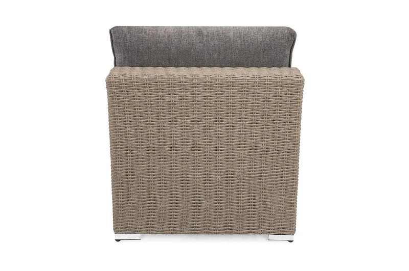 Marcus Mittmodul utomhus med Dyna i Konstrotting - Grå - Utemöbler - Övrigt utemöbler - Modulsoffa utomhus - Mittmodul utesoffa